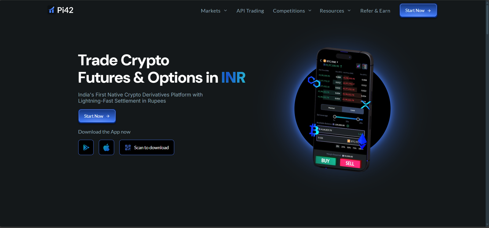 Pi42 Website Screenshot